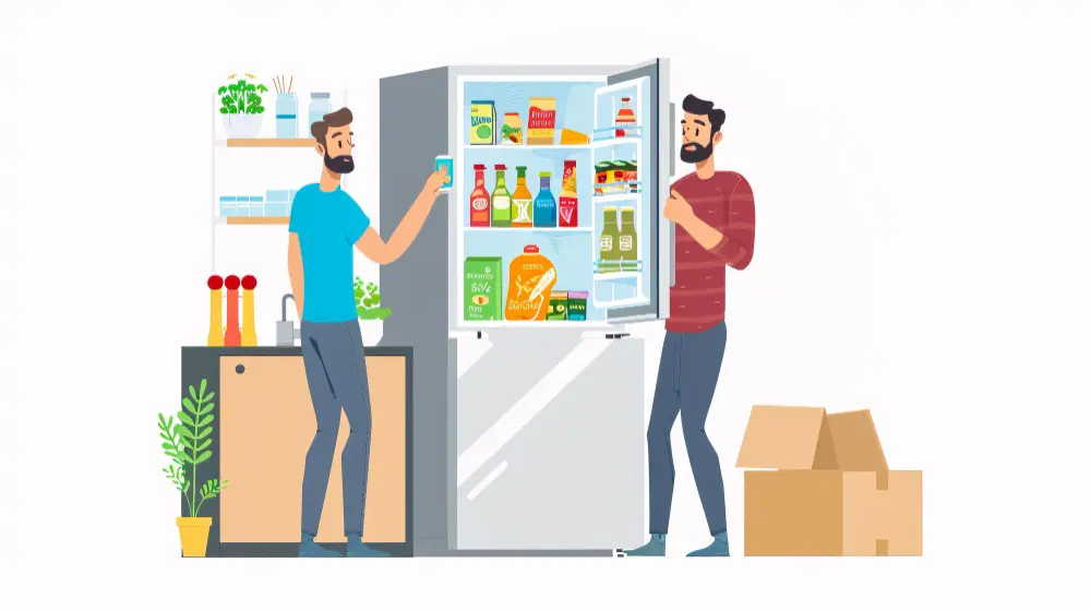 Moving a fridge safely in the UK